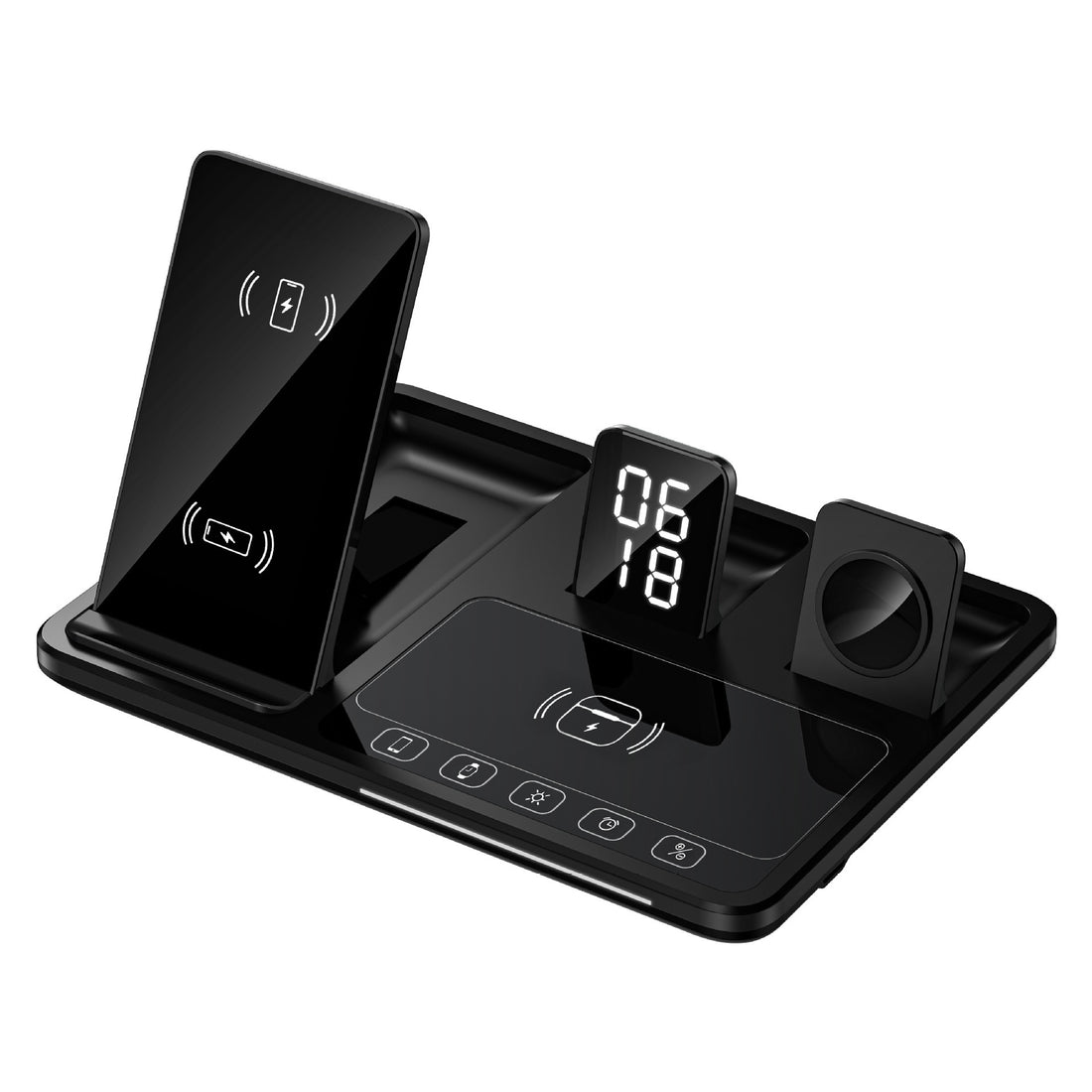Chargeur sans fil 4 en 1 - hopmytech noir hopmytech chargeur 4 en 1